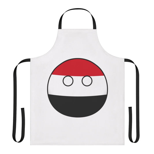 Apron featuring the Yemen countryball and a design highlighting Yemeni culture and history