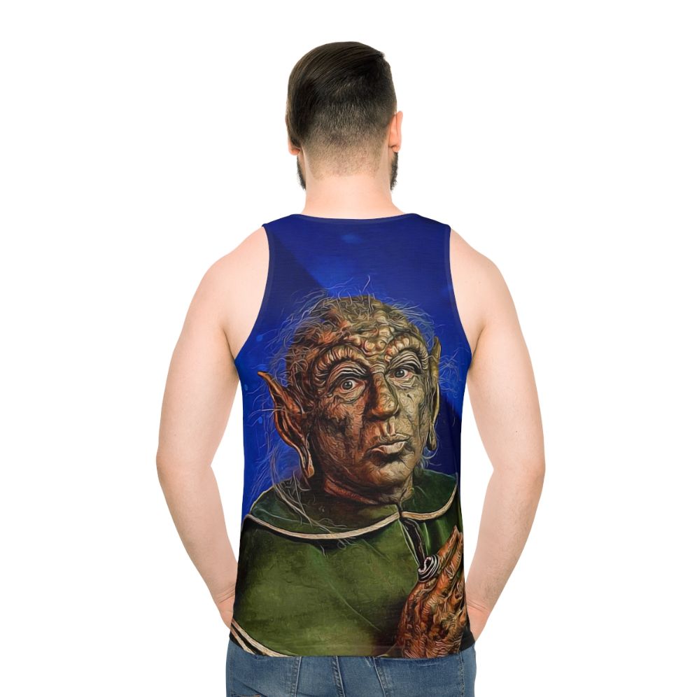 Unisex yogurt-inspired sci-fi parody tank top