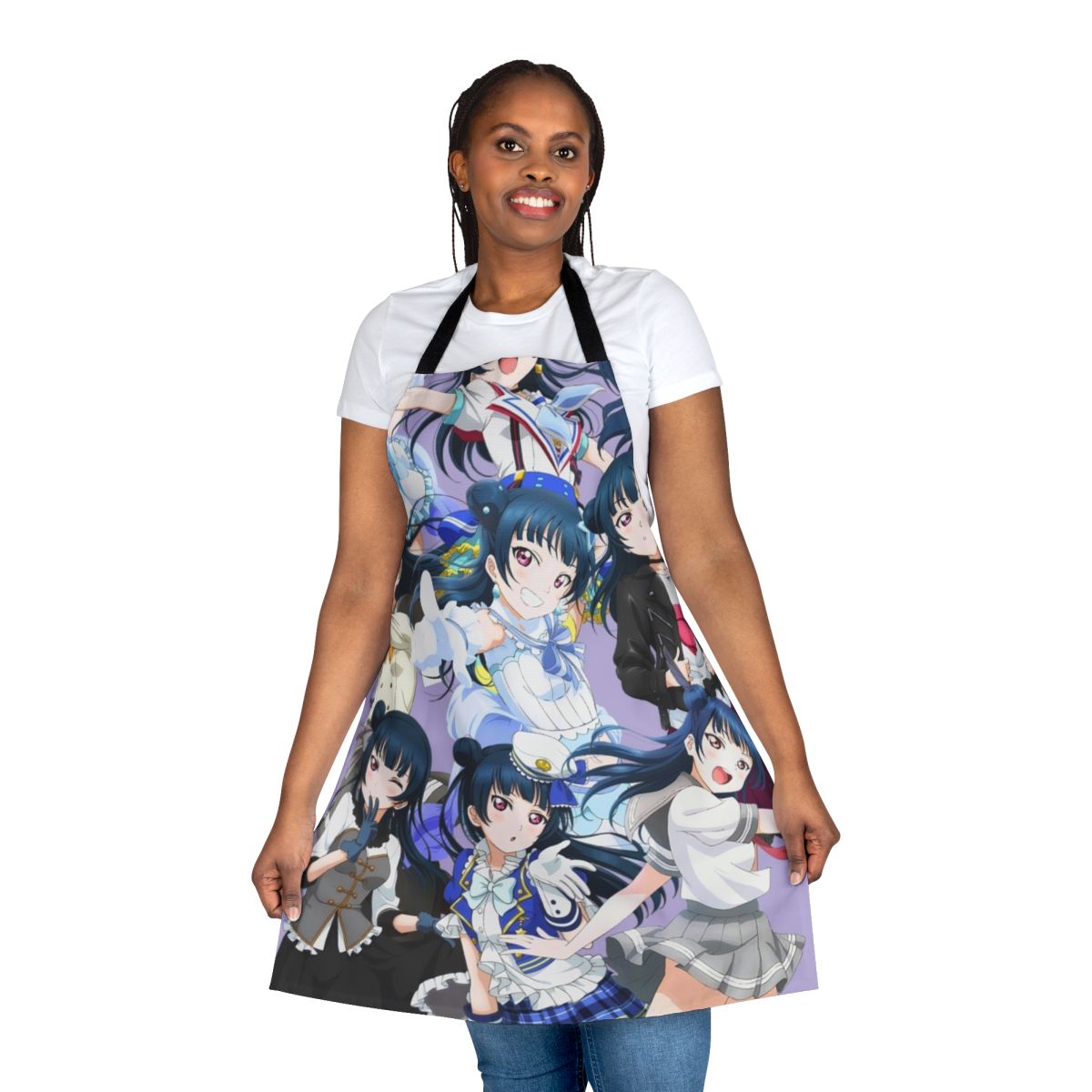 Yohane-inspired anime apron featuring the character Yohane from the series Love Live! Sunshine