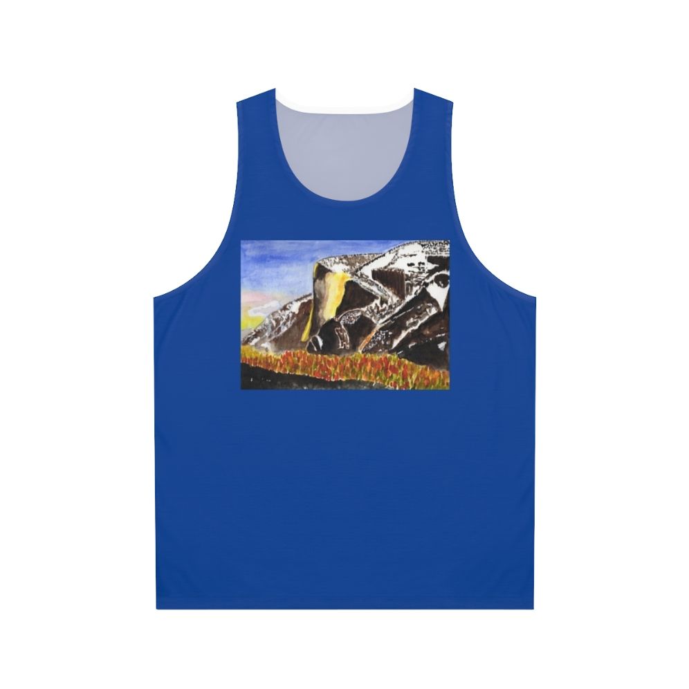 Yosemite waterfall unisex tank top
