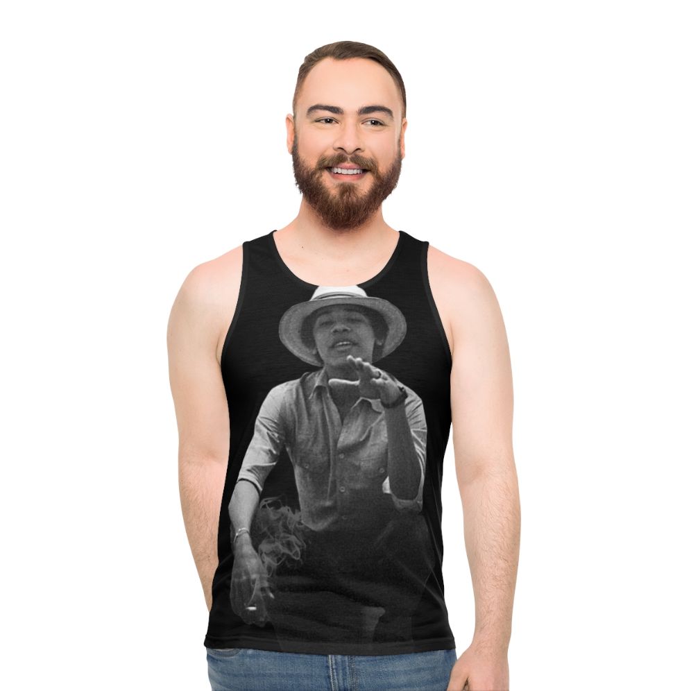 Young Barack Obama in Tank Top