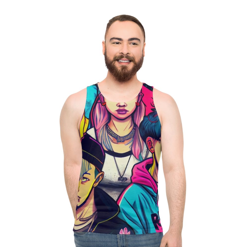 Young Royals Cyberpunk Manga Style Unisex Tank Top