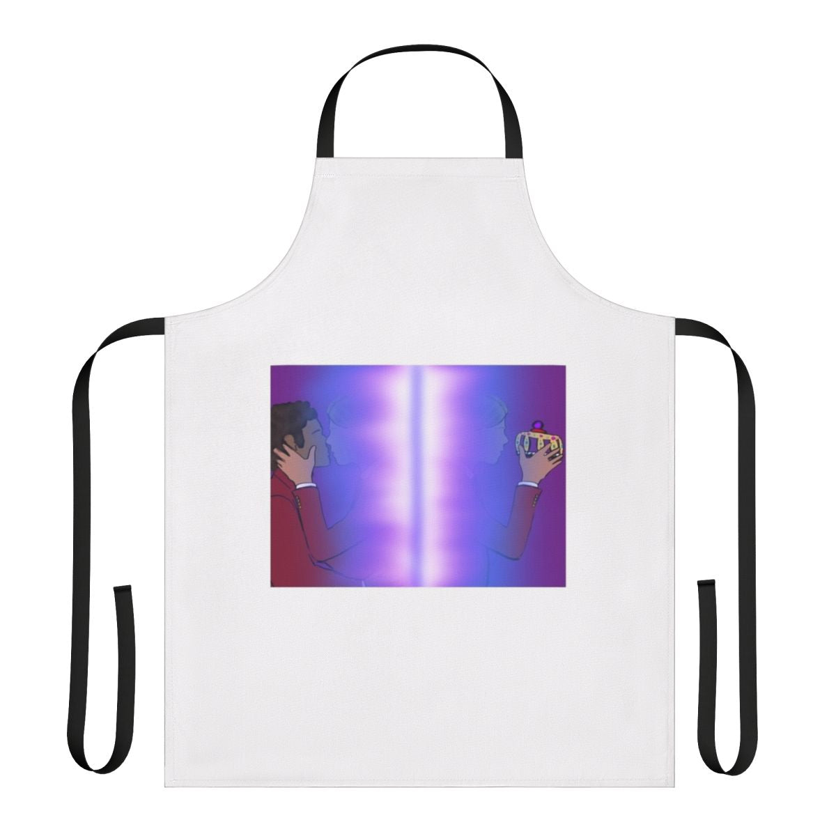 Young Royals-inspired apron featuring characters Wilhelm and Simon