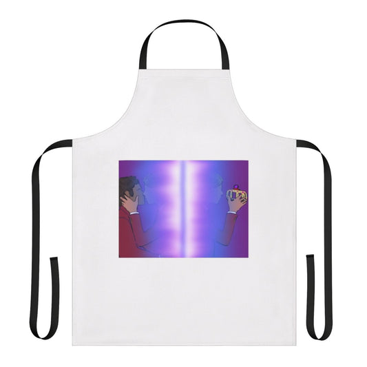 Young Royals-inspired apron featuring characters Wilhelm and Simon