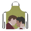 Young Royals inspired apron featuring a line art design of Prince Wilhelm and Simon Eriksson.