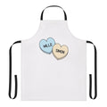 Apron featuring candy hearts design inspired by the Netflix series Young Royals