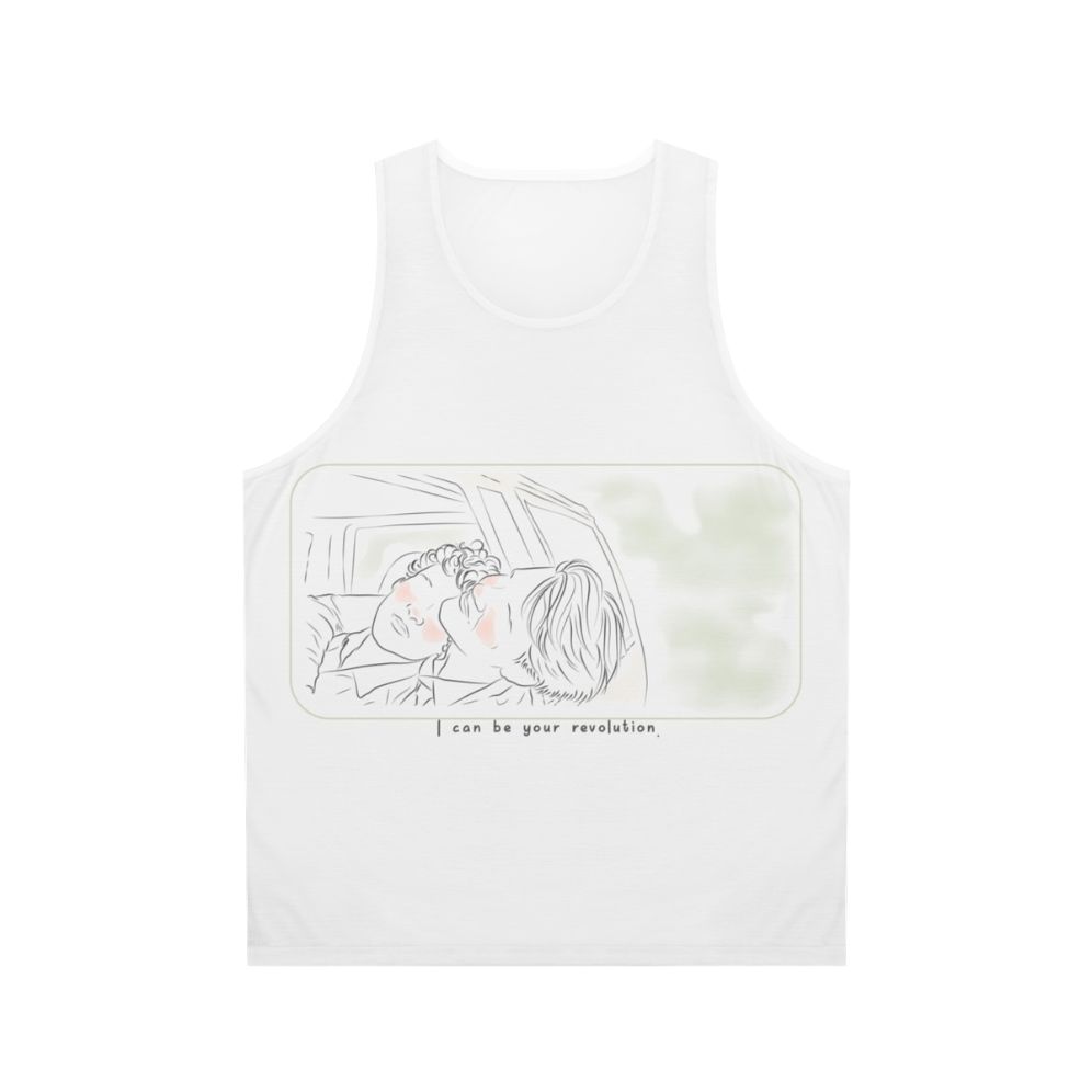 Young Royals Season 3 Unisex Tank Top with Quote and Line Art Design