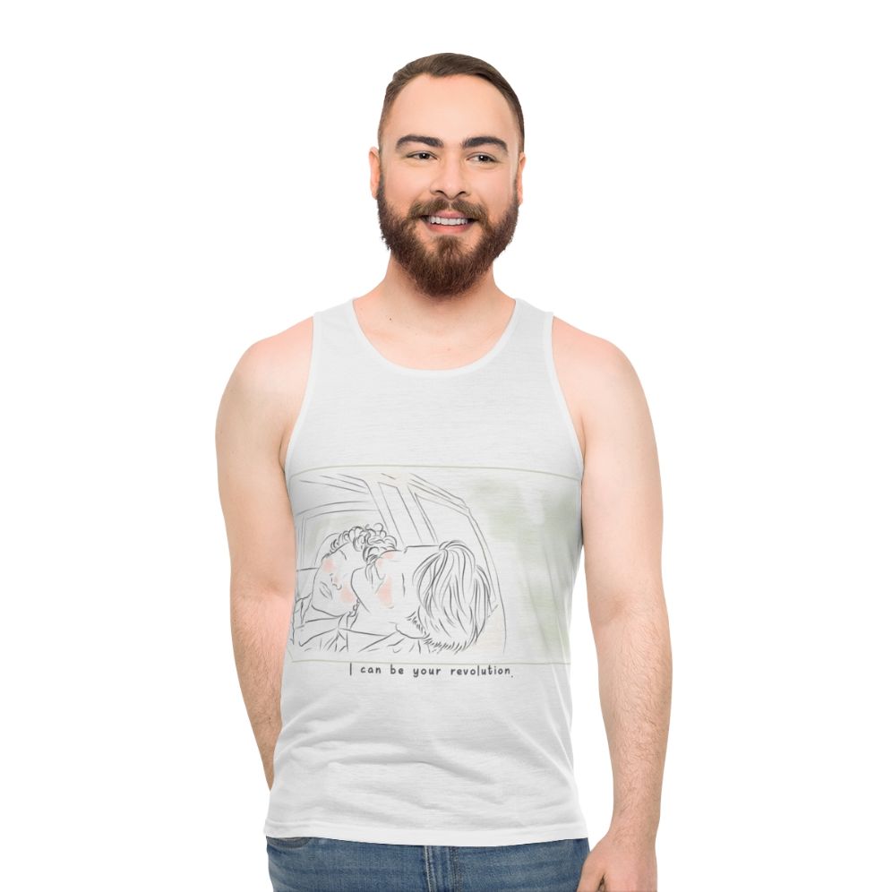 Young Royals Season 3 Unisex Tank Top with Quote and Line Art Design