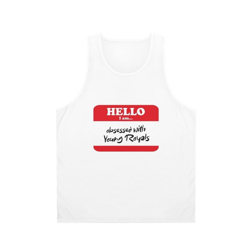 Young Royals Unisex Tank Top featuring Edvin Ryding, Omar Rudberg, Wilhelm, and Simon