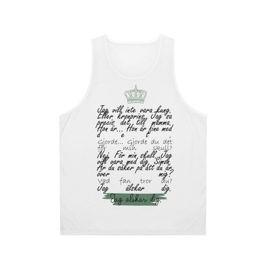 Young Royals Unisex Tank Top featuring Prince Wilhelm and Simon Eriksson