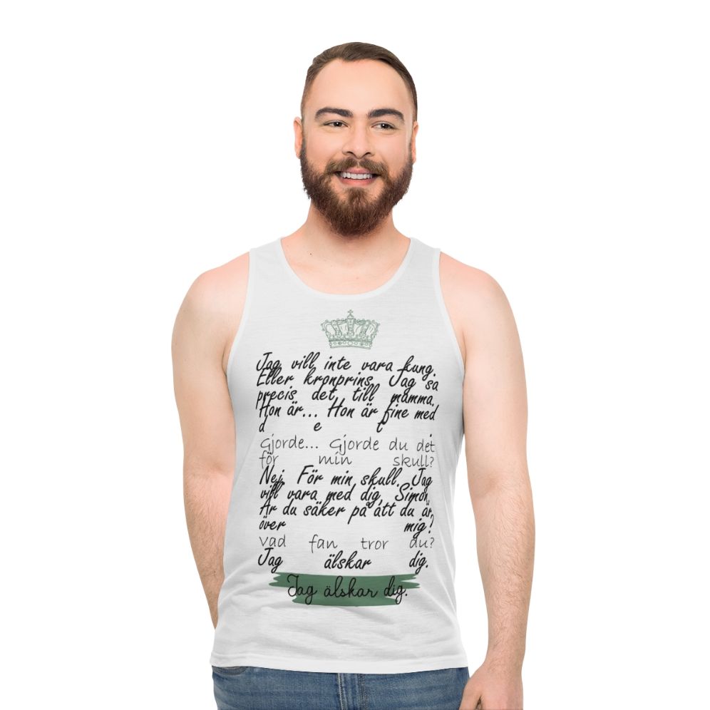 Young Royals Unisex Tank Top featuring Prince Wilhelm and Simon Eriksson