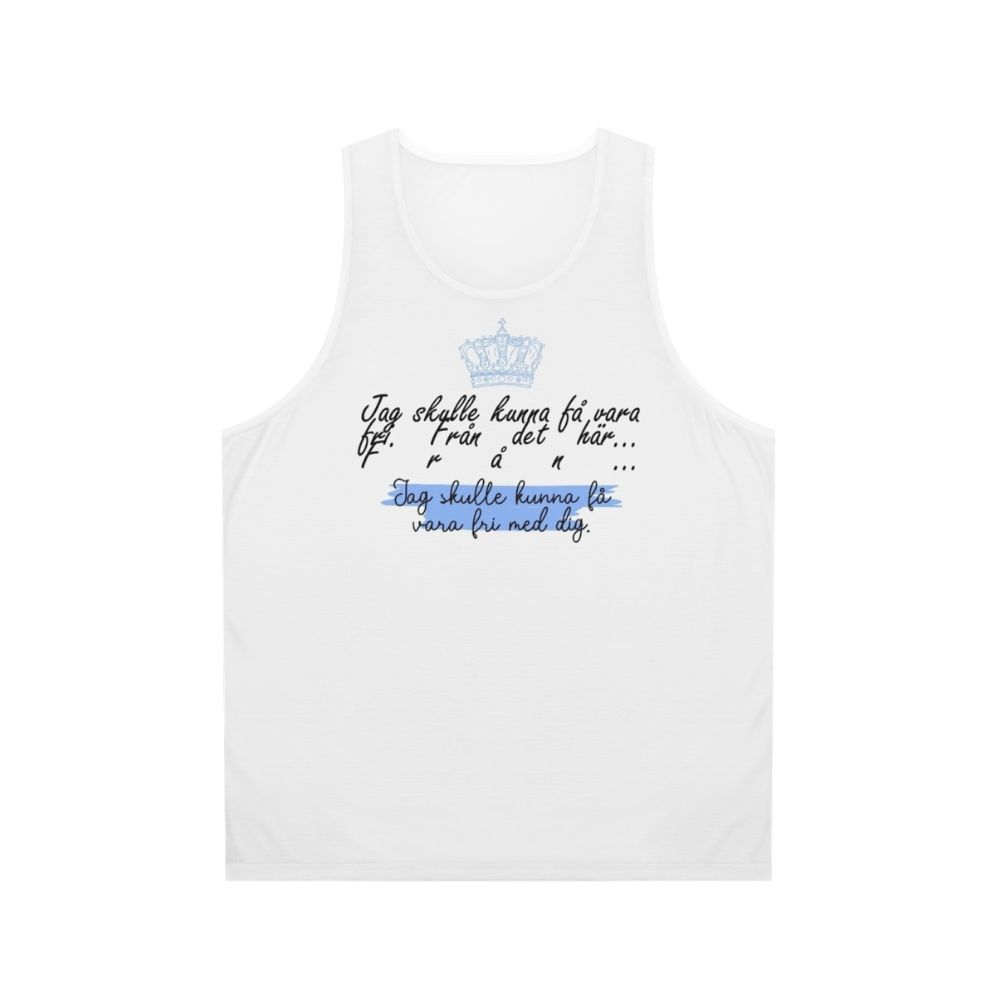Young Royals Unisex Tank Top with Minimal Art Design