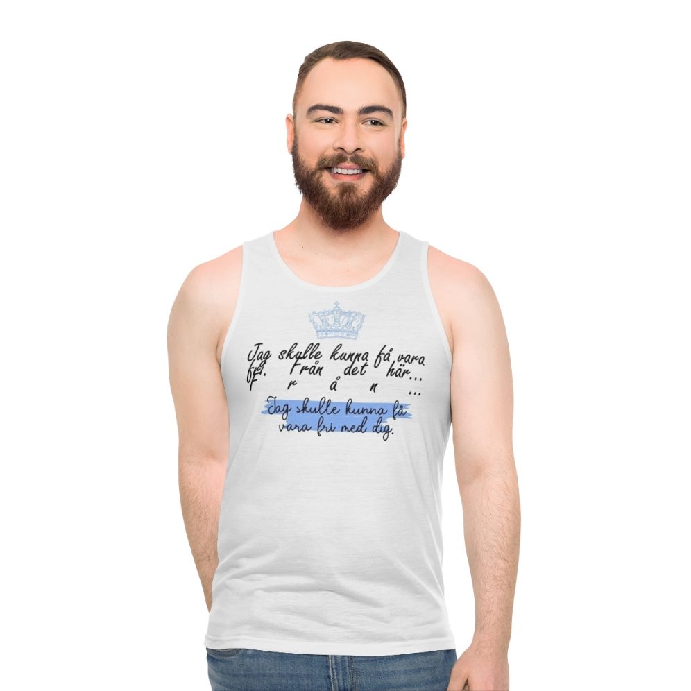 Young Royals Unisex Tank Top with Minimal Art Design