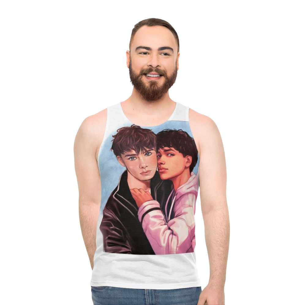 Young Royals Unisex Tank Top with LGBTQ+ Imagery