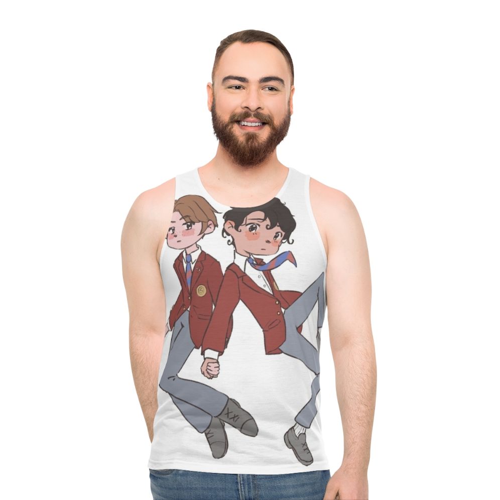Young Royals Wilhelm and Simon Couple Goals Unisex Pride Tank Top