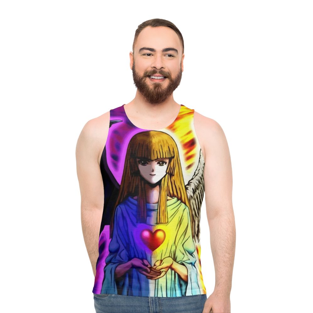 Yugioh Anime Blue Eyes & Dark Magician Unisex Tank Top