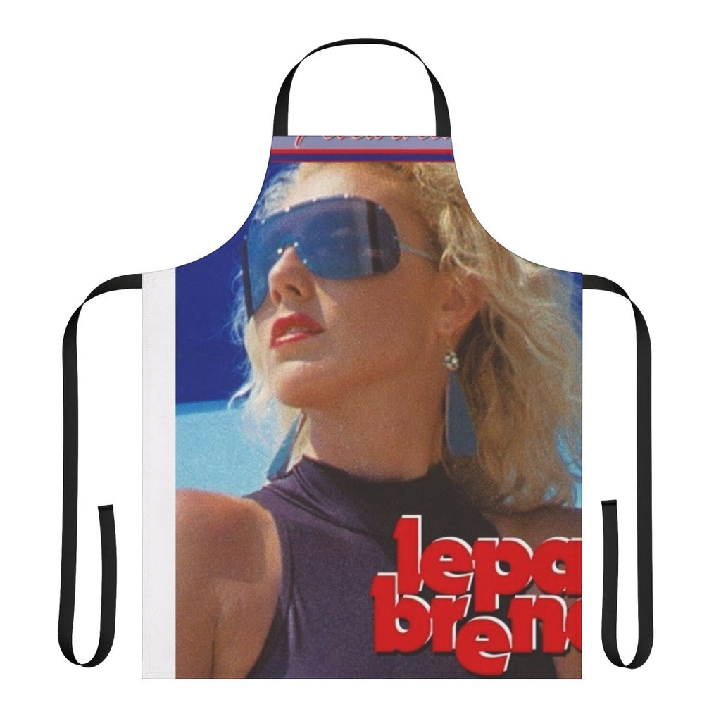 Vintage-inspired apron featuring Lepa Brena's album cover artwork from Yugoslavia