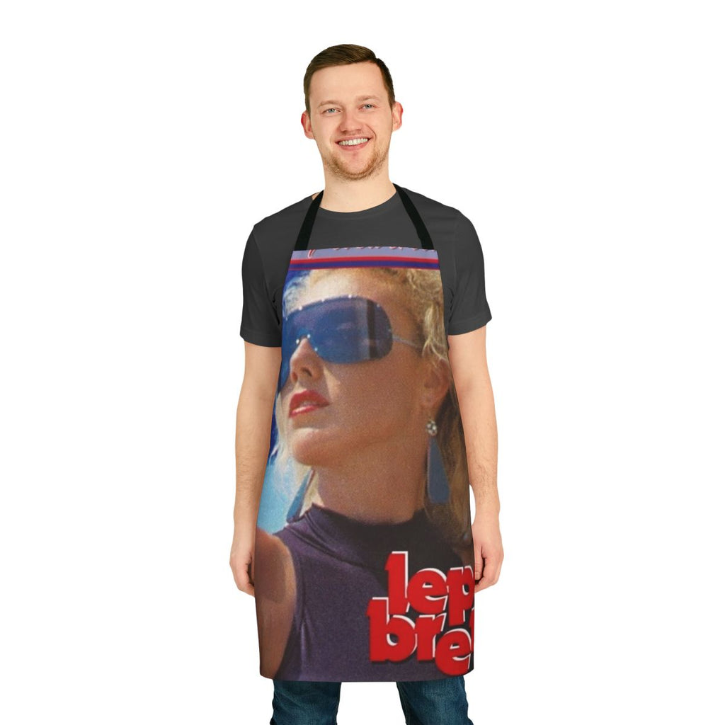 Vintage-inspired apron featuring Lepa Brena's album cover artwork from Yugoslavia