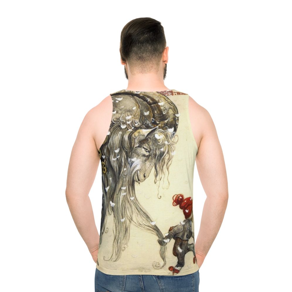 Yule Goat John Bauer Christmas Tank Top