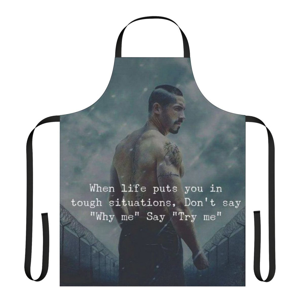 Yuri Boyka Inspired Apron with Vintage and 80s Movie Design