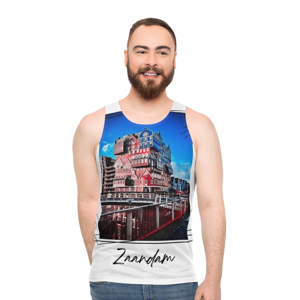 Zaandam City in Holland Unisex Tank Top