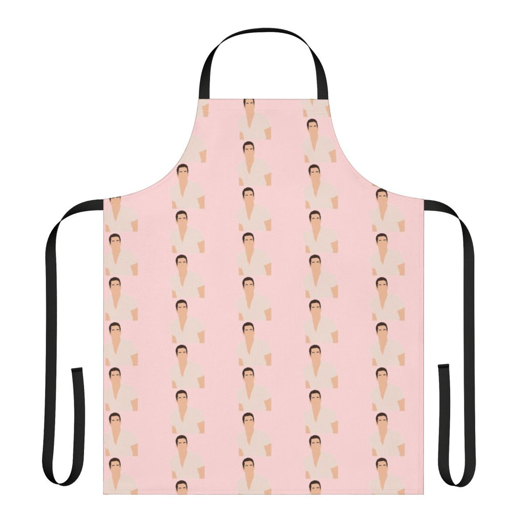 Zachary Levi inspired apron with superhero design