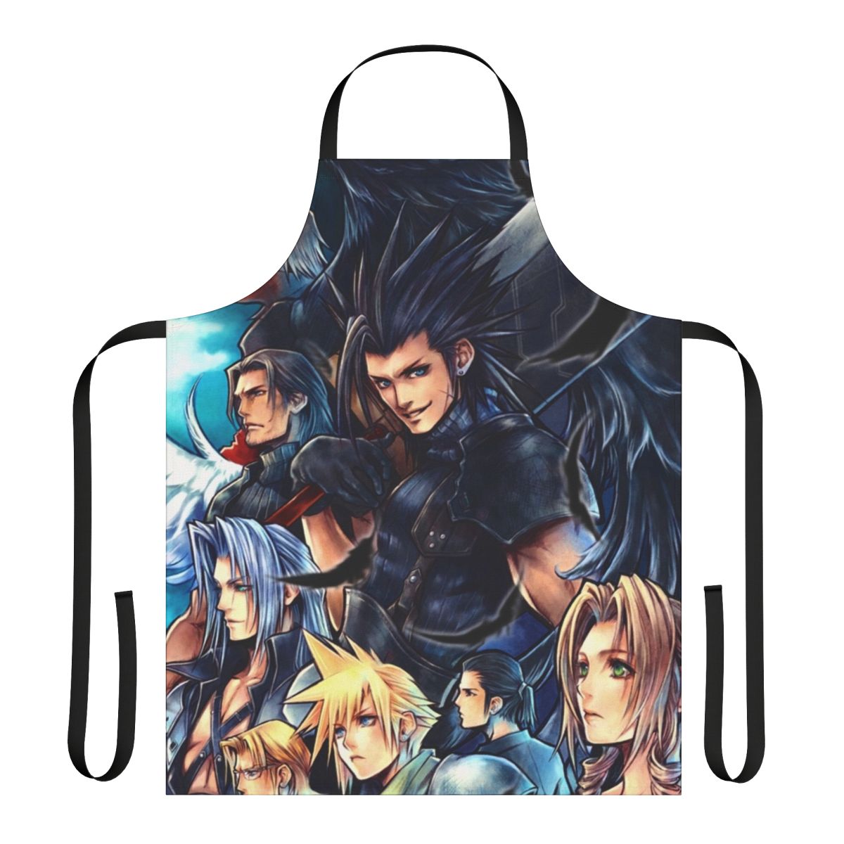 Zack-Inspired Gaming Apron with Final Fantasy 7 Characters