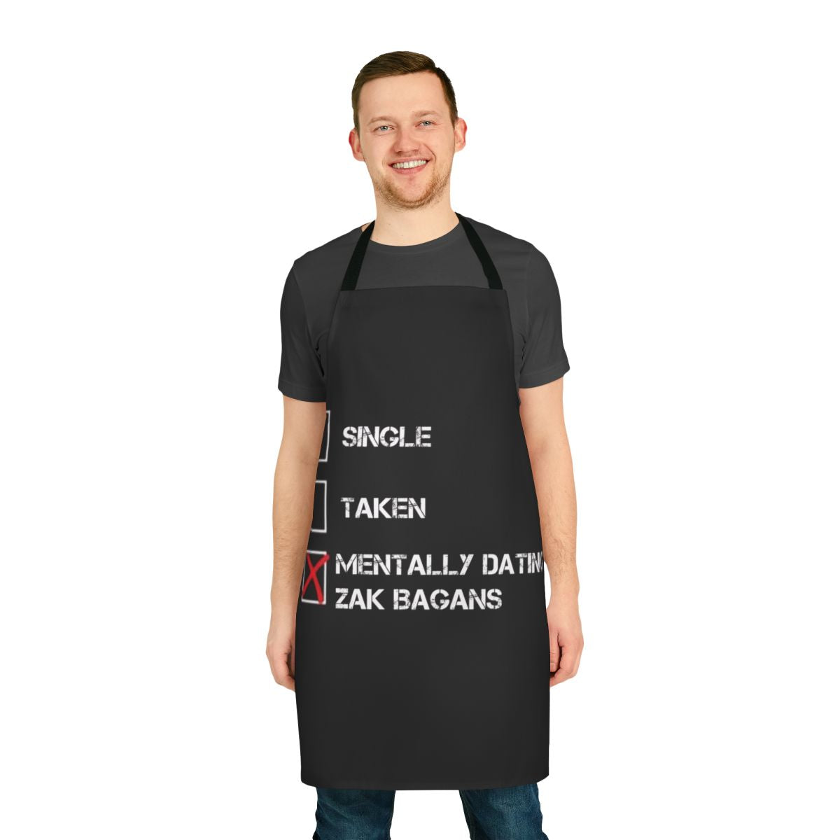 "Zak Bagans themed apron for ghost and paranormal enthusiasts"
