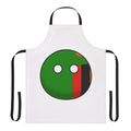Zambia inspired countryball design printed on a high-quality apron for cooking and baking.