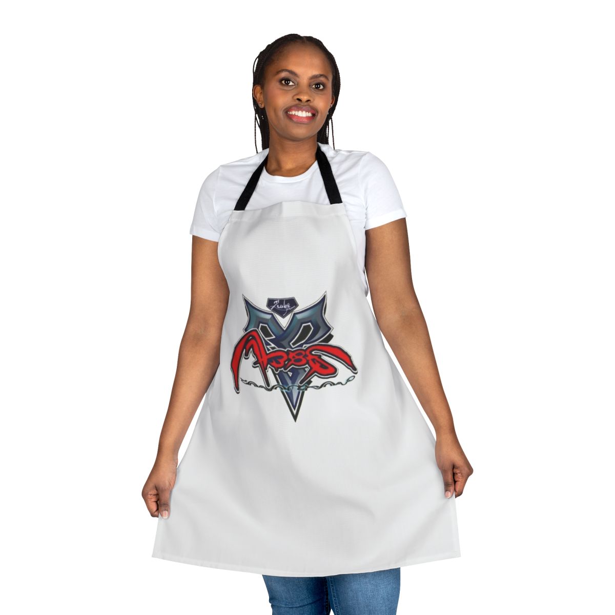 Zanarkand Abes inspired apron with Final Fantasy X imagery and symbols