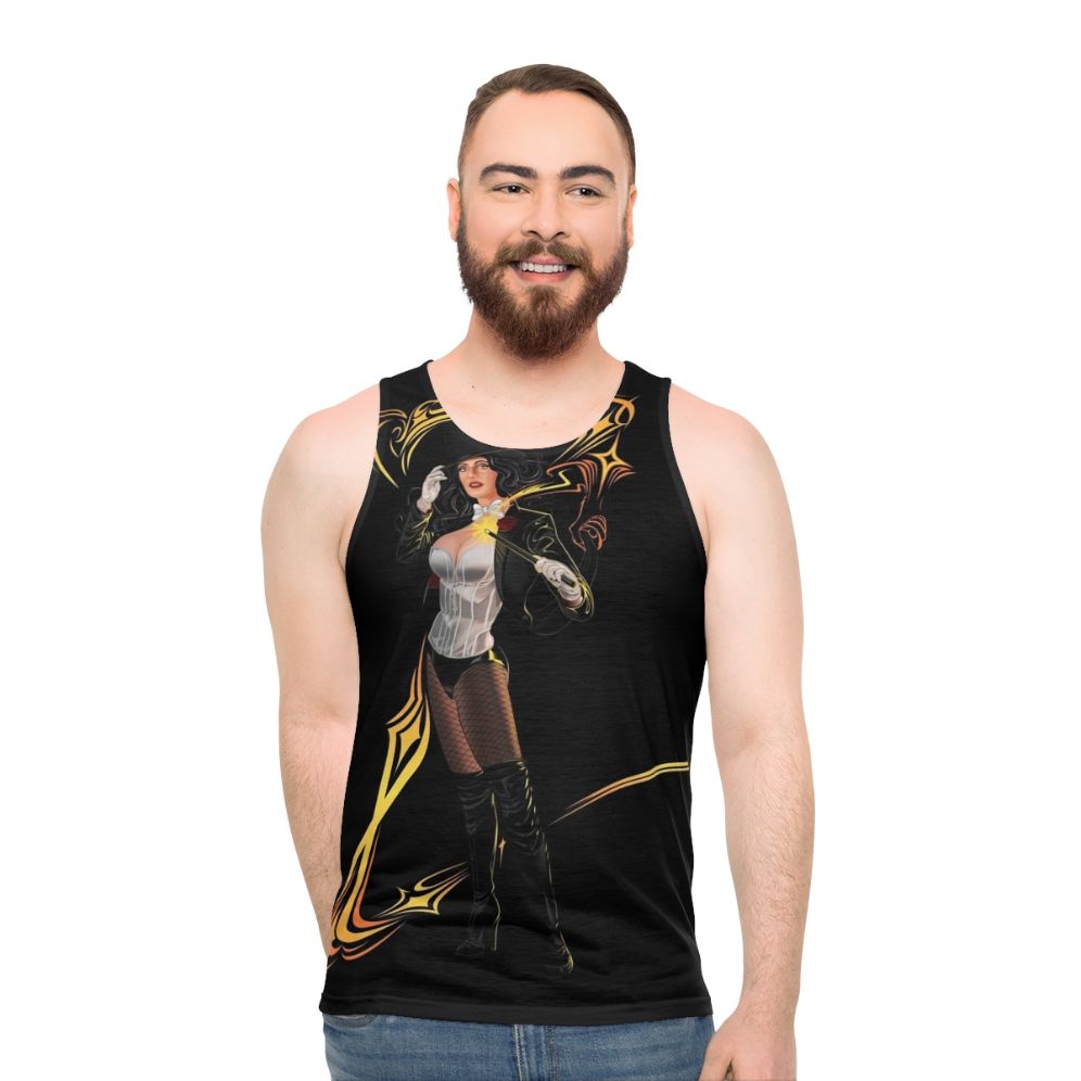 Zatanna Z Unisex Tank Top featuring DC Comics superhero character