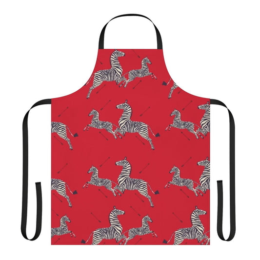 Zebra print apron inspired by the iconic movie The Royal Tenenbaums