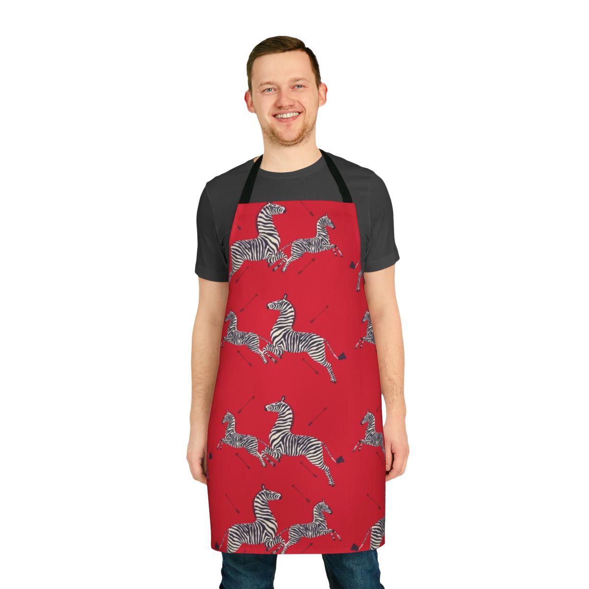 Zebra print apron inspired by the iconic movie The Royal Tenenbaums