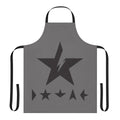 Ziggy Stardust-inspired music merchandise kitchen apron with a David Bowie design