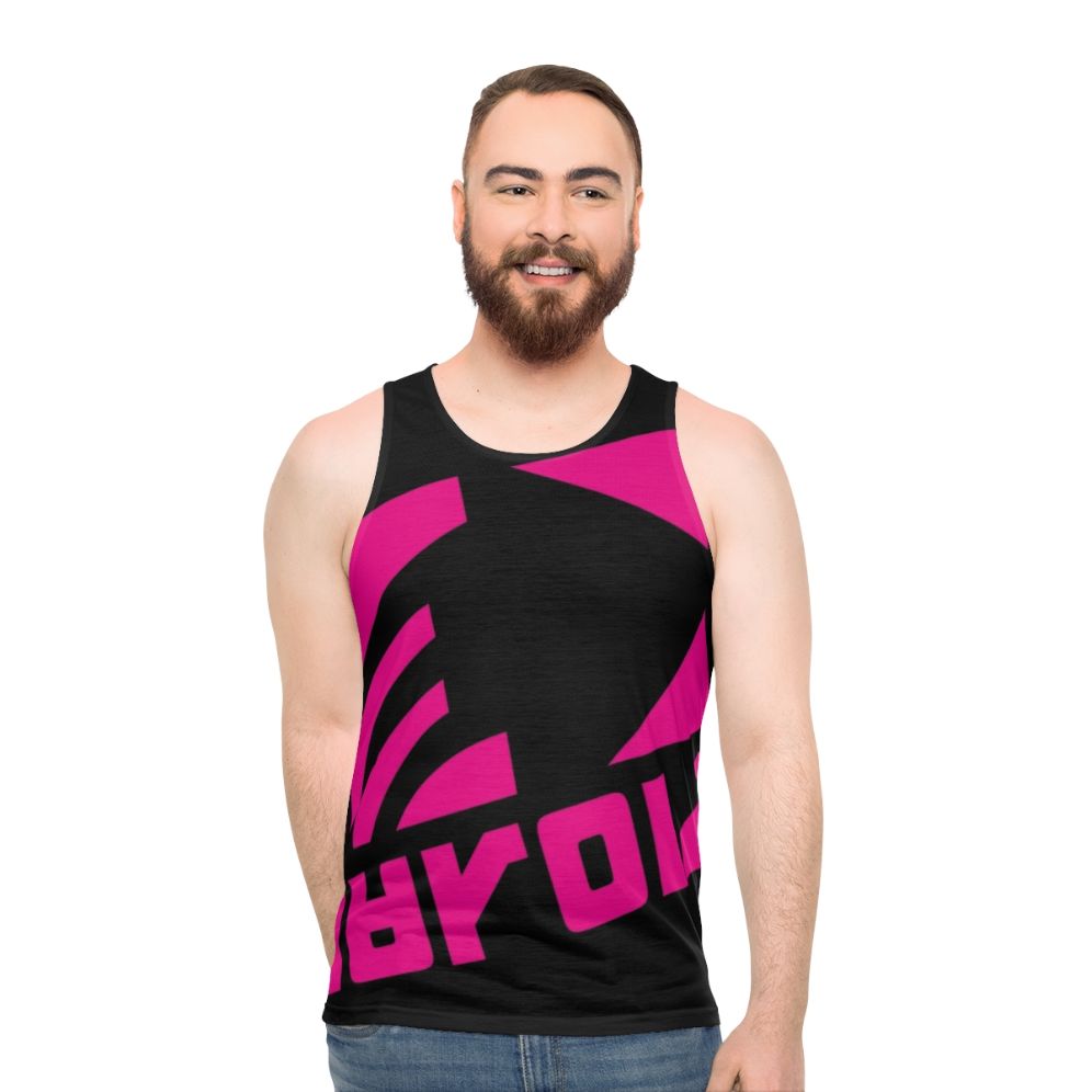 Zink Navy Deca Logo Tee Unisex Tank Top