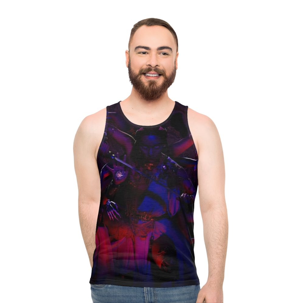 Unisex tank top featuring the Japanese punk rock band Ziyoou Vachi