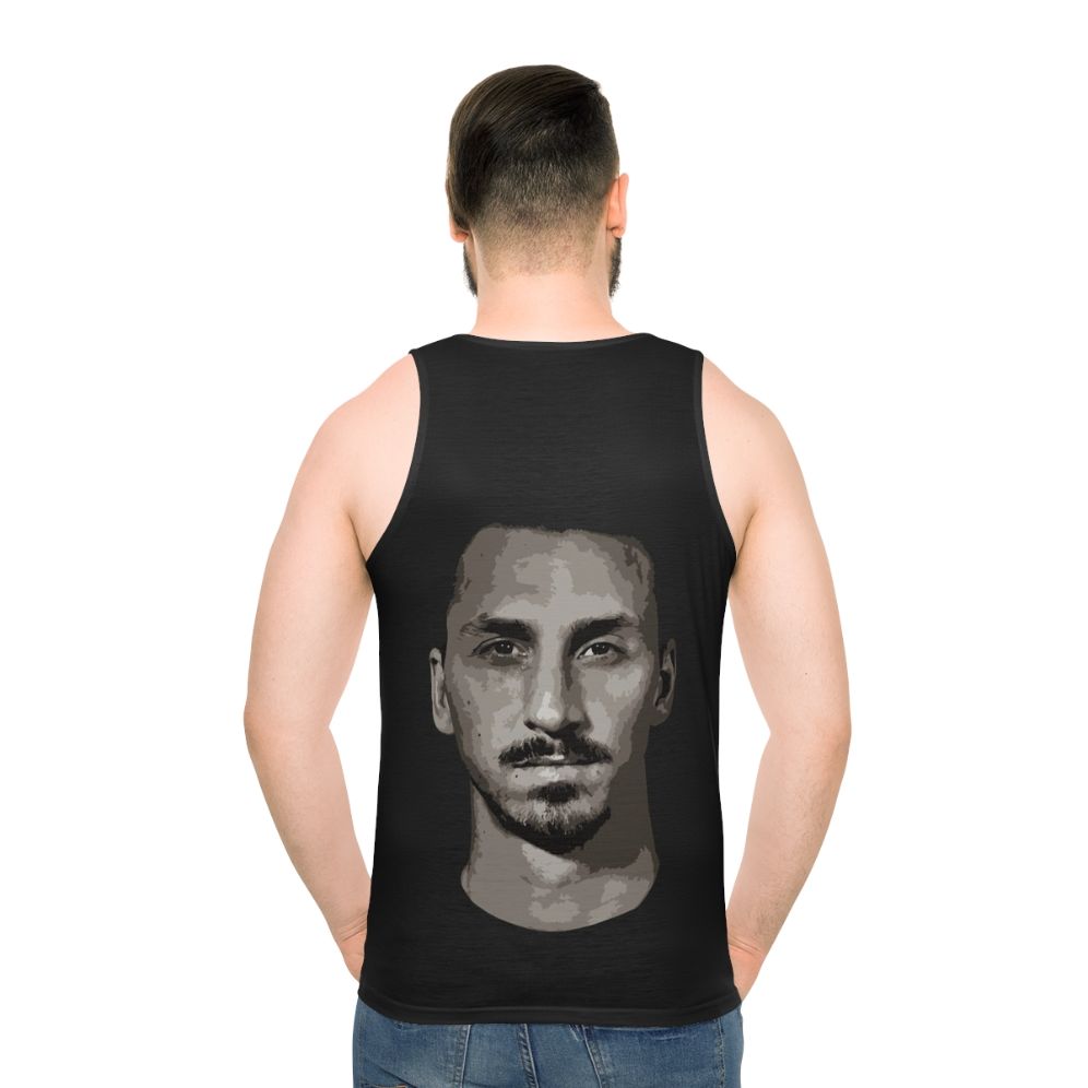 Zlatan Ibrahimovic soccer player sketch design on unisex sports tank top