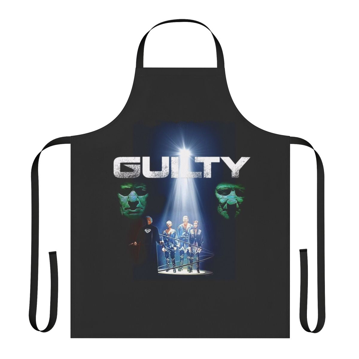 Apron featuring an artistic design of Zod from the Superman comics and movies