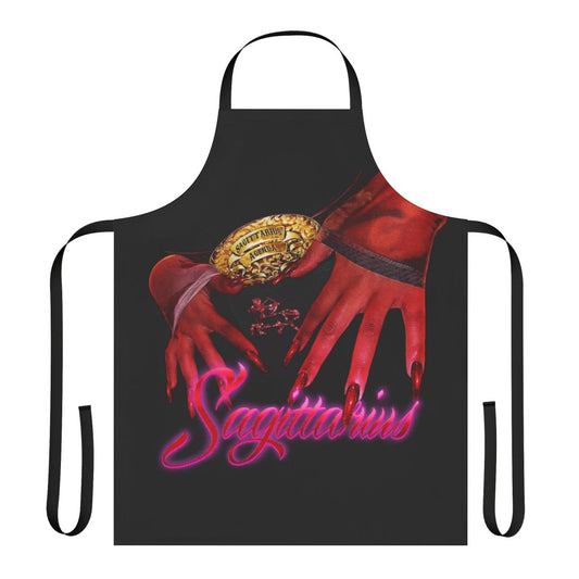 Sagittarius-themed apron with zodiac design