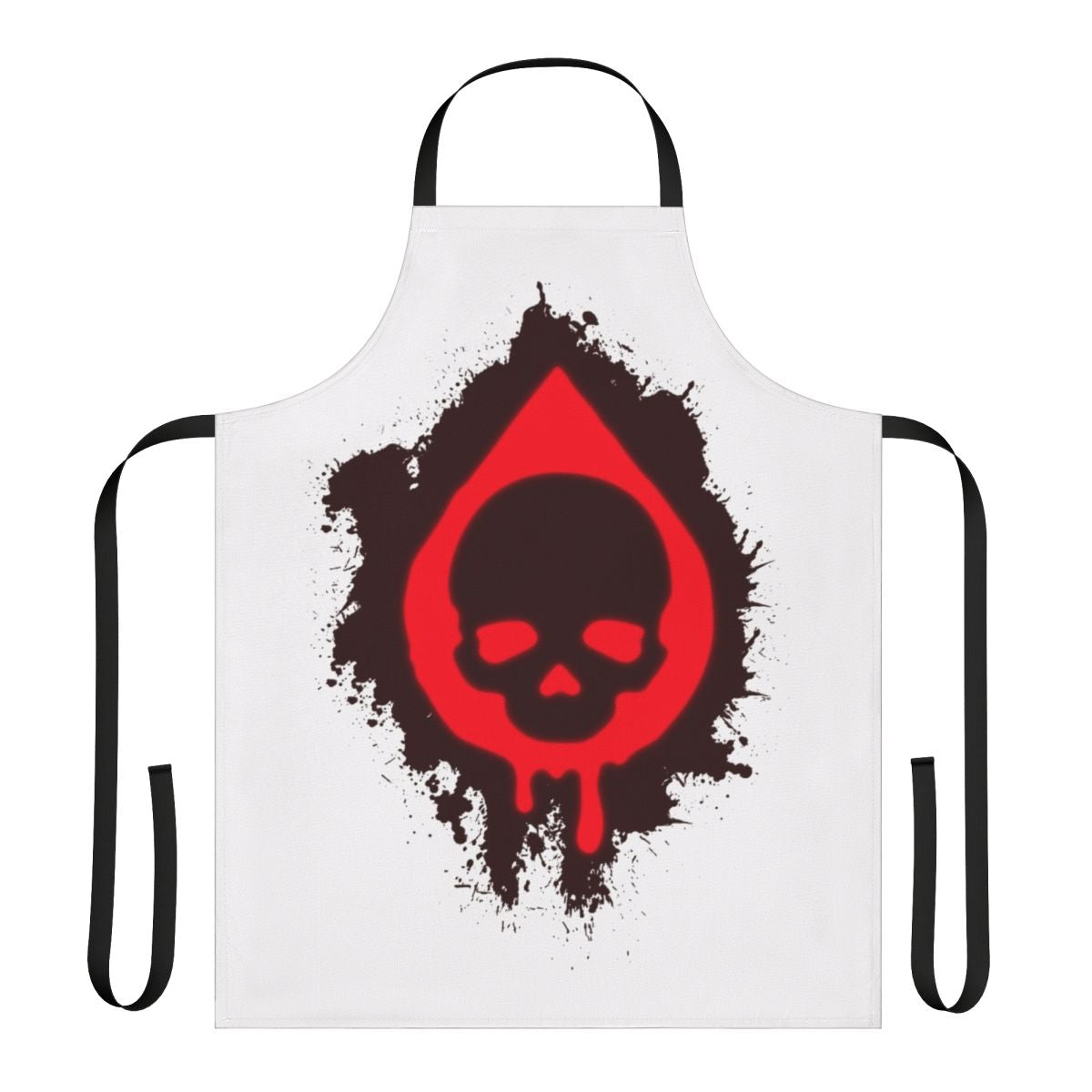 Zombie-themed apron with a skull and blood design, inspired by the game State of Decay 2