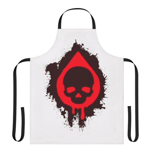 Zombie-themed apron with a skull and blood design, inspired by the game State of Decay 2
