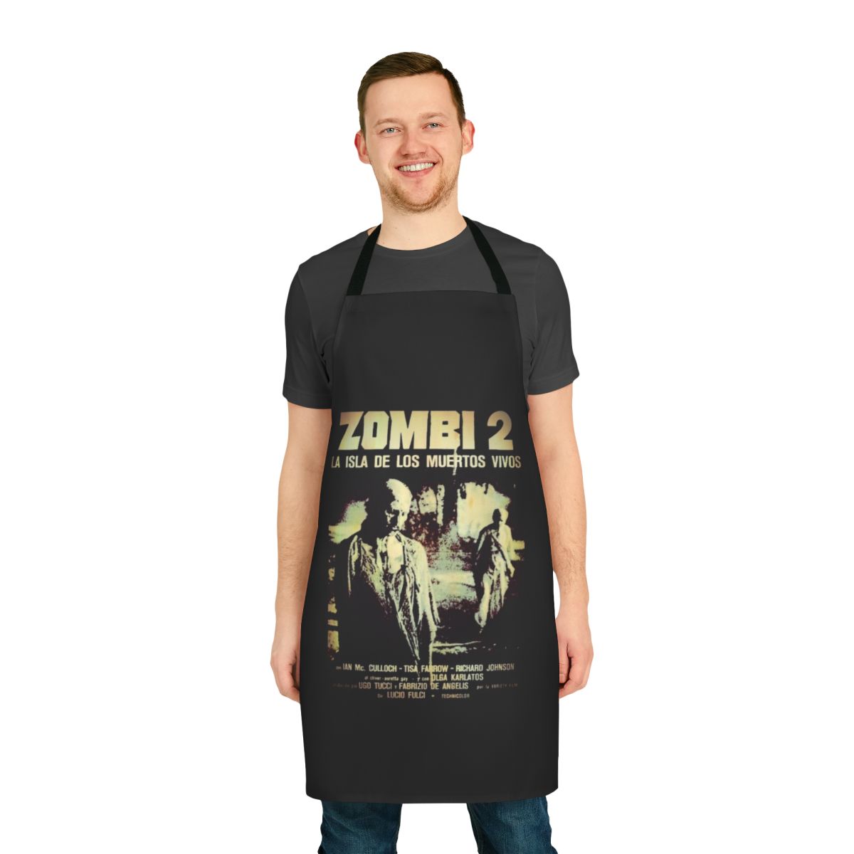 Zombie-Inspired Horror Apron with Gory Imagery