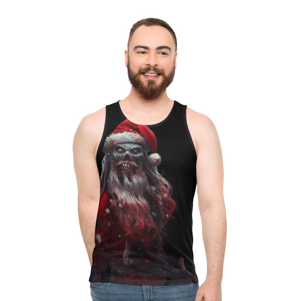Zombie Santa Claws Unisex Holiday Tank Top