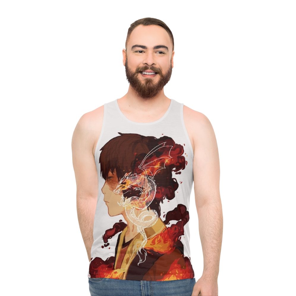 Zuko Unisex Avatar the Last Airbender Firebender Dragon Tank Top